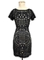 Vestido Vazado Raizz Preto e Bege na internet