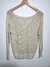 Blusa Manga Longa Metalizada Dourada
