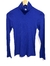 Blusa Gola Alta Manga Longa Canelada Azul - comprar online