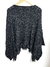 Poncho Preto Tricot na internet