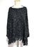 Poncho Preto Tricot - Nosso Cabide