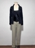 Blazer Acinturado Preto Liso na internet