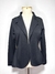 Blazer Acinturado Preto Liso