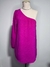 Vestido Curto Um Ombro Só Rosa