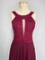 Vestido Longo Vinho Renda com Brilho na internet