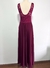 Vestido Longo Vinho Renda com Brilho - comprar online