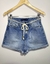Shorts Jeans com Cinto Trançado