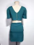 Conjunto Cropped e Saia Verde Jade - comprar online