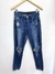 Calça Jeans Destroyed Cintura Média