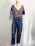 Calça Jeans Destroyed Cintura Média - Nosso Cabide