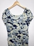 Vestido Azul Estampado na internet