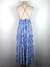 Vestido Xadrez em Camadas Azul e Branco na internet