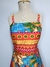Vestido Midi Tucano Laranja e Azul na internet