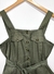 Vestido Verde Militar com Botões e Cinto - comprar online
