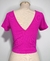 Cropped Rosa Canelado - comprar online