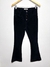 Calça Canelada Preta Flare
