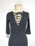Vestido Midi Canelado Manga 3/4 - comprar online