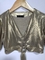 Cropped Dourado Infantil - Nosso Cabide
