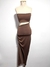 Vestido Tomara que Caia Marrom - comprar online