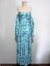 Vestido Longo Estampado Azul Tiffany Ladydress - Nosso Cabide