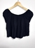 Cropped Preto Manga Curta - comprar online