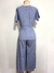 Macacão Zara Azul Canelado - comprar online