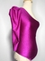 Body Rosa Acetinado Manga 3/4 Bufante - comprar online