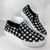Slip On Carmen Steffens Preto e Branco Quadriculado - comprar online