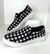 Slip On Carmen Steffens Preto e Branco Quadriculado