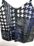 Alcinha Estampada Preto e Azul - Nosso Cabide