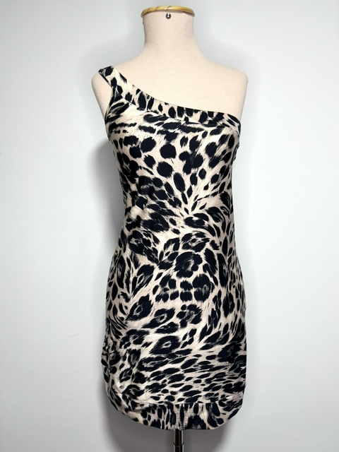 Vestido Animal Print Um Ombro Só - comprar online