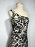 Vestido Animal Print Um Ombro Só - Nosso Cabide