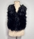 Colete Cropped Pelo Sintético Preto - comprar online