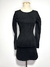 Vestido Suede Preto Manga Longa - comprar online