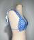 Top Cortininha Azul Babados - Nosso Cabide
