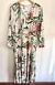 Vestido Longo Estampado Evasê Manga Longa - comprar online