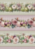 Barrados adigitais - Flores e Frutas - Tricoline 100 algodão - 55x1,50 com 10 Faixas