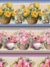 Barrados Digitais - Flores no Vaso - Tricoline 100% algodão - 55x1,50 com 10 Faixas