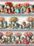 Barrados Digitais - Flores na Lata - Tricoline 100% algodão - 55x1,50 com 10 Faixas - ArtLin Tecidos