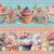 Barrados Digitais - CUPCAKE - Tricoline 100% algodão - 55x1,50 com 10 Faixas - loja online