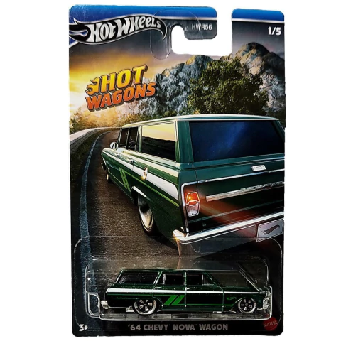 Hot Wheels Mattel Hot Wagons 1/5 '64 Chevy Nova Wagon