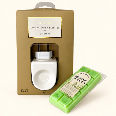 Kit Aromatizador Elétrico de Porcelana + Wax Melt