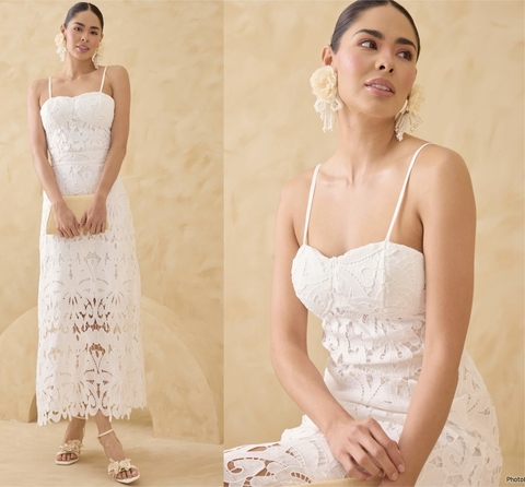 VESTIDO ENCAJE DE TIRANTES