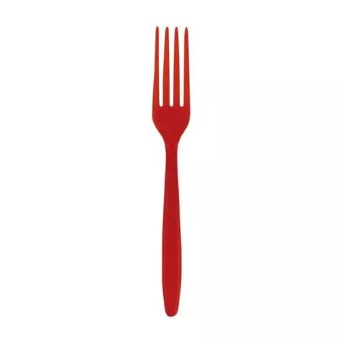 Garfo Refeição Vermelho c/20