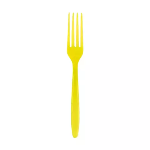 Garfo Refeição Amarelo c/20