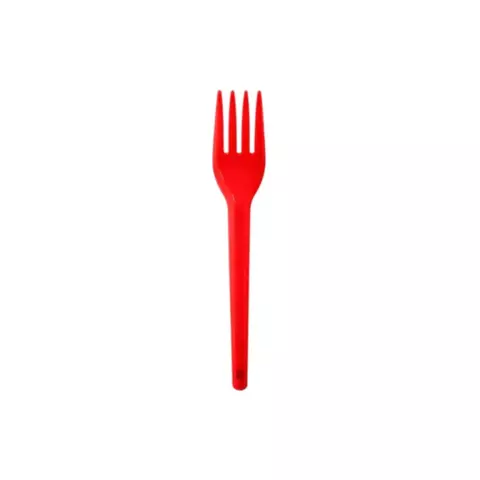 Garfo sobremesa vermelho c/50