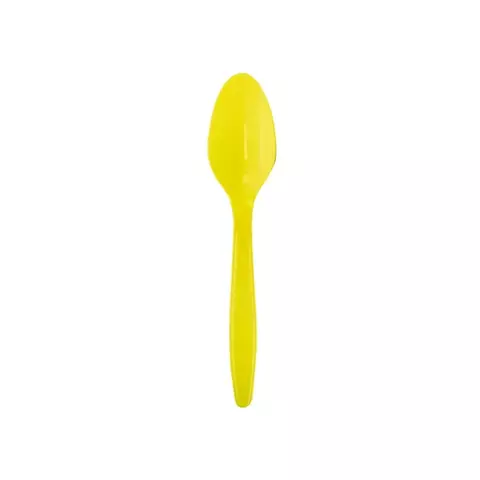 Colher Refeição Amarelo c/20