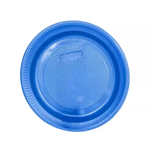 Prato 21cm raso Azul c/10