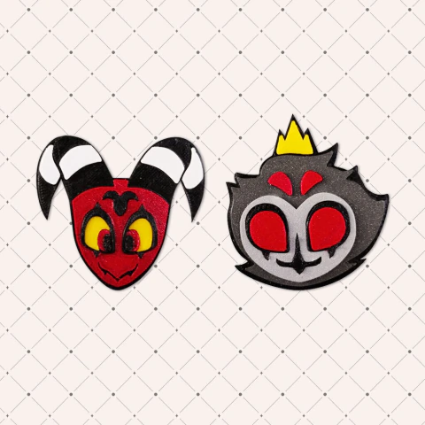 Pins Blitz e Stolas - Helluva Boss