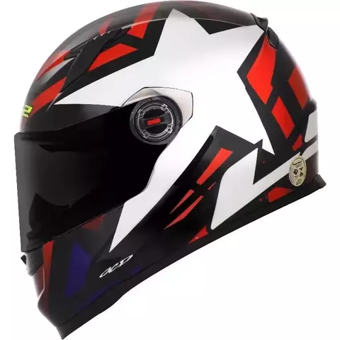 Capacete Ls2 Ff358 Classic Starwar Vermelho E Branco